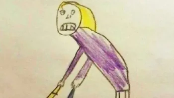 PR-nya disuruh gambar mamanya. Foto: Katica123 via Bored Panda