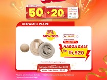 Piring dan Gelas Cantik Diskon Gede-gedean di Transmart Full Day Sale