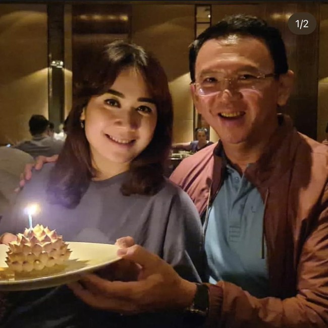 Potret Hangat Puput Nastiti dan Ahok Saat Makan Bersama Keluarga