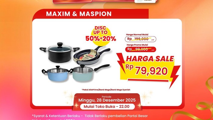 Teflon Keren Banting Harga di Transmart Full Day Sale