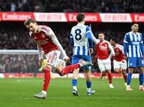 Hasil Arsenal Vs Brighton: Menang 2-1, The Gunners Kembali ke Puncak