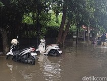Banjir di Jalan Raya Puputan Denpasar, 10 Motor Terendam Air