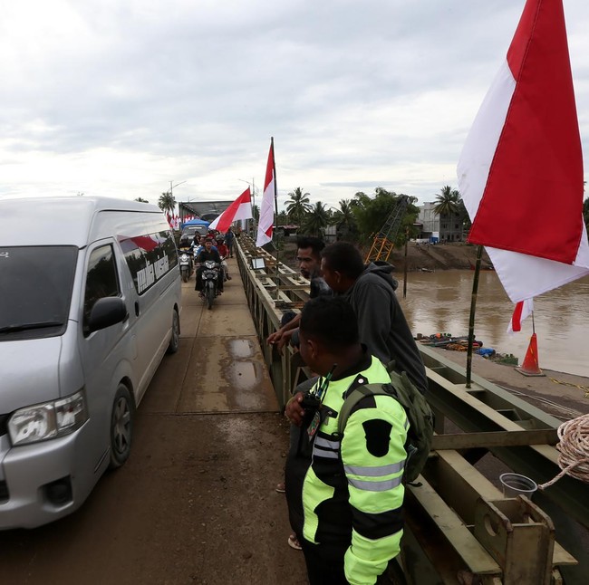 Banda Aceh-Medan Kembali Terhubung Usai Jembatan Darurat Selesai Dibangun