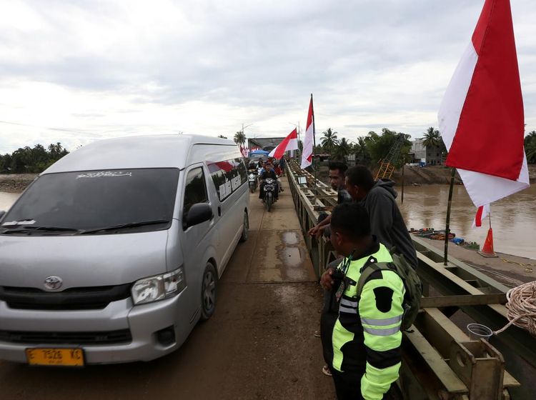 Banda Aceh-Medan Kembali Terhubung Usai Jembatan Darurat Selesai Dibangun