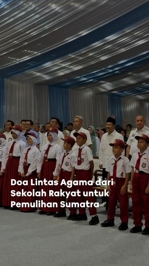 Doa Lintas Agama dari Sekolah Rakyat untuk Pemulihan Sumatera
