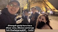 Safa Marwah mendapatkan dukungan dari temannya agar tetap tenang dalam menghadapi gosip tentang dirinya. Foto: dok Instagram Safa Marwah