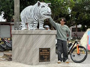 Video Setelah Viral Jadi Spot Foto, Patung Macan Putih Kini Jadi Titik CFD