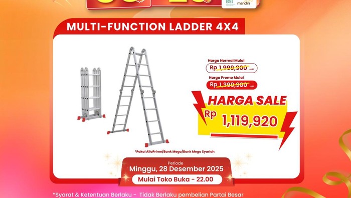 Tangga Multifungsi Diskon Jumbo Cuma di Transmart Full Day Sale