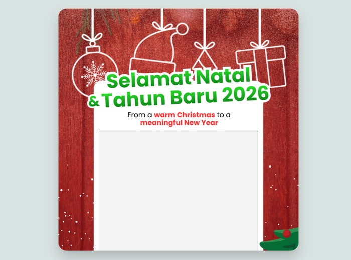 15 Twibbon Natal 2025 dan Tahun Baru 2026 Terbaru, Keren dan Gratis!