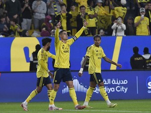 Hasil Al Nassr Vs Al Akhdoud: Ronaldo Cetak 2 Gol, Global One Menang 3-0