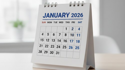 Ilustrasi Kalender 2026