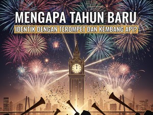 Mengapa Tahun Baru Identik dengan Terompet dan Kembang Api?