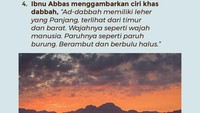 Dalam kepercayaan umat Muslim, salah satu tanda kiamat besar yaitu munculnya dabbah. Apa itu dan bagaimana ciri-cirinya? Simak penjelasannya. (Foto: Denny Putra/Ilustrator)
