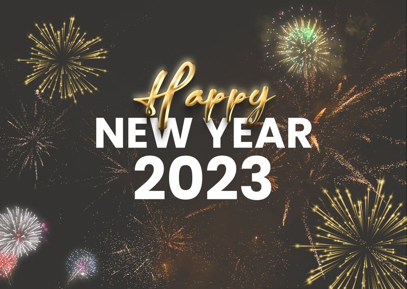 Kartu ucapan Tahun Baru 2026