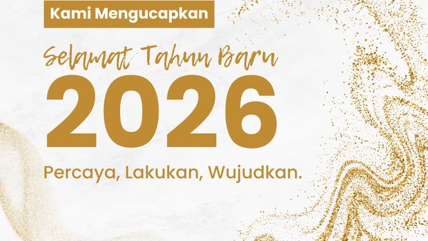 Kartu ucapan Tahun Baru 2026