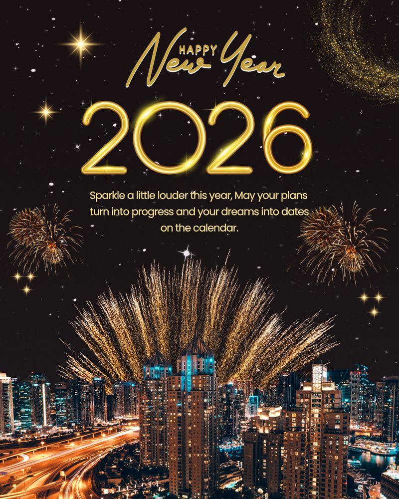 Kartu ucapan Tahun Baru 2026