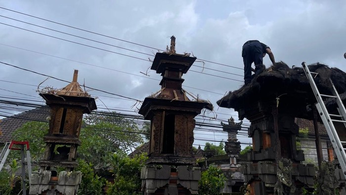 Pelinggih di Ubud Terbakar, Diduga Akibat Kembang Api