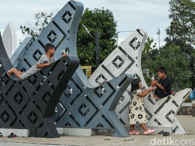 Libur Sekolah, Alun-alun Depok Jadi Tempat Favorit Keluarga