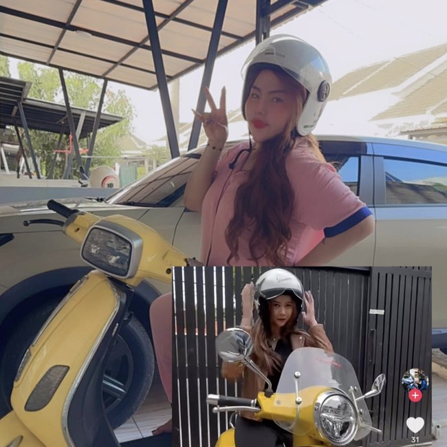 Momen Aura Kasih Balas Komentar Lisa Mariana soal Vespa Kuning