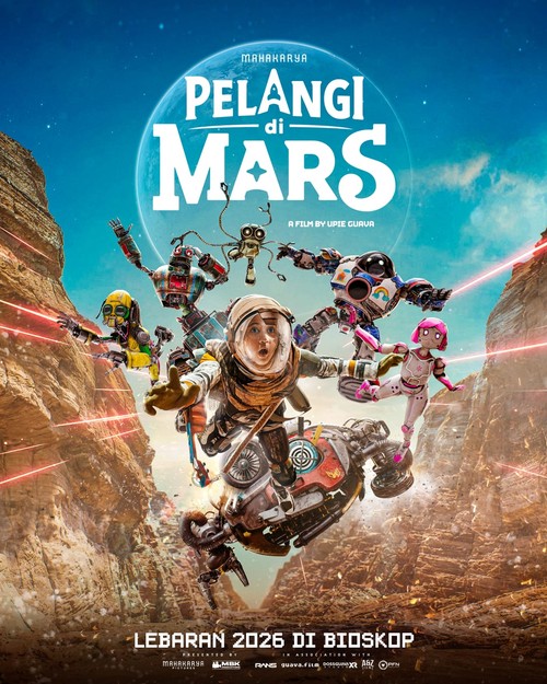 Film Pelangui di Mars umumkan tanggal tayang 18 Maret 2026, tepat pada momen Lebaran.