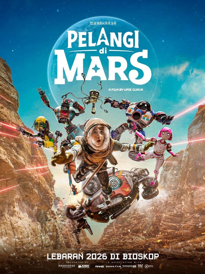 Film Pelangui di Mars umumkan tanggal tayang 18 Maret 2026, tepat pada momen Lebaran.