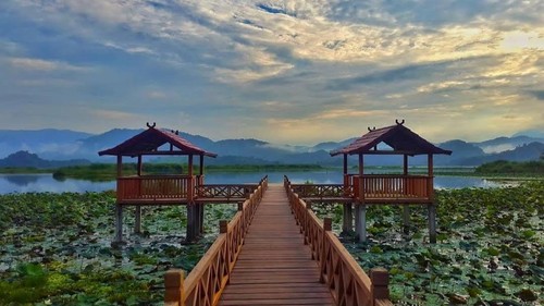 Pemandangan Danau Lebo, Sumbawa Barat, NTB. (Tangkap Layar Google Maps/Agung/2019)