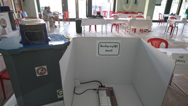 Pemilu Myanmar Dimulai, TPS Siap Sambut Pemilih
