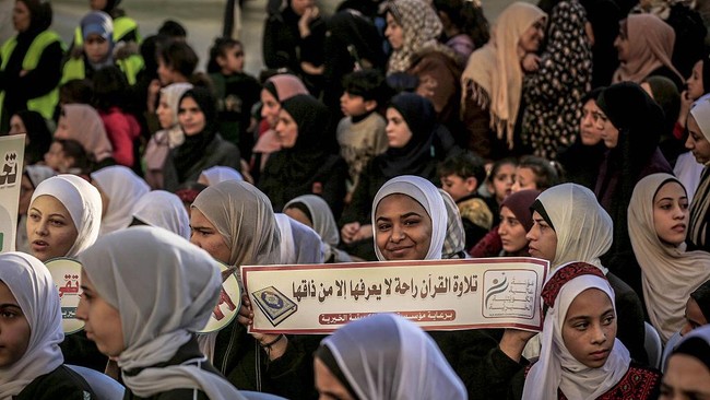 Perayaan Penghormatan 500 Penghafal Al-Quran Digelar di Gaza