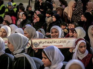 Perayaan Penghormatan 500 Penghafal Al-Quran Digelar di Gaza