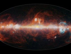 Ini Bentuk Peta Langit Alam Semesta Terbaru dalam 102 Gelombang Inframerah