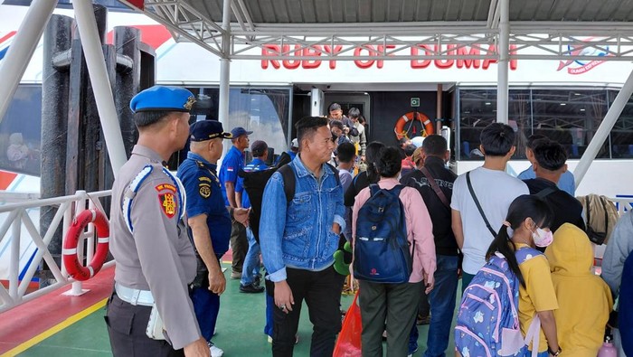 Kawal Arus Mudik Nataru, Polres Dumai Perketat Pengawasan di Pelabuhan Pelindo