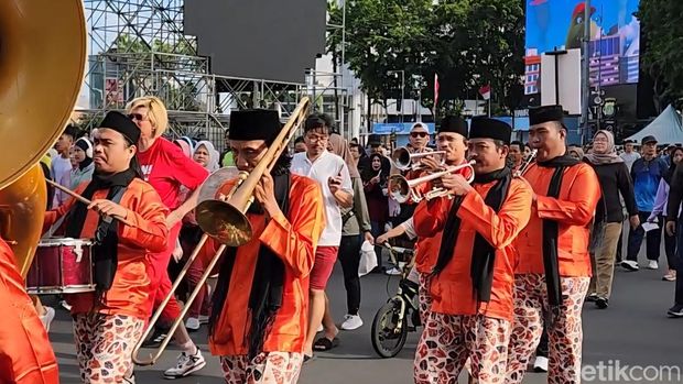 Suasana CFD di Bundaran HI, Minggu (28/12/2025)