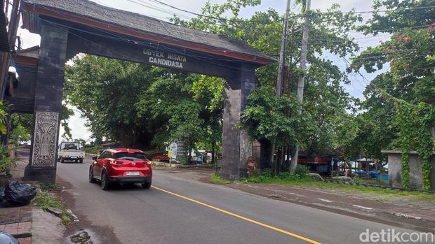 Suasana objek wisata Candidasa, Desa Bugbug, Kecamatan Manggis, Karangasem pada Minggu (28/12/2025). (Ahmad Firizqi Irwan/detikBali)