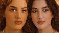 Ibu dua anak itu, juga melakukan makeup mirip Rose, karakter di film Titanic lengkap dengan kalung yang nyaris sama yang dikenakan Rose.  Foto: dok instagram Tasya Farasya
