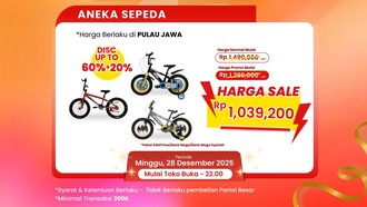 Banjir Diskon! Beli Sepeda di Transmart Full Day Sale Jadi Semurah Ini