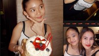 Dilihat dari akun Instagram Ayu Ting Ting, mereka memberikan kejutan berupa kue ulang tahun untik Bilqis. Foto: Instagram @ayutingting92
