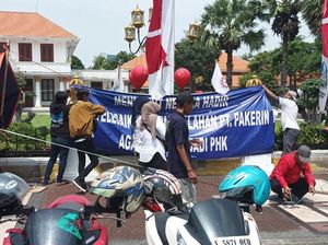 Buruh PT Pakerin Minta Khofifah Fasilitasi Pertemuan dengan Kemenkum