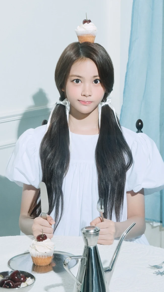 Berkat visual menawan dan kemampuan vokal kuat, Carmen lolos sebagai trainee SM Entertainment. Ia menjalani pelatihan selama dua tahun, sebelum diperkenalkan sebagai main vocalist Hearts2Hearts. Foto: Instagram