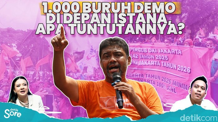 Protes Soal UMP DKI, 1.000 Buruh Berdemo Ramaikan Istana