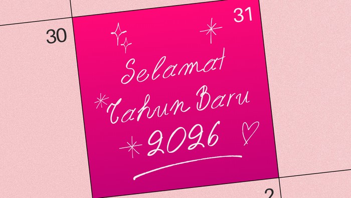 Gambar ucapan Tahun Baru 2026.