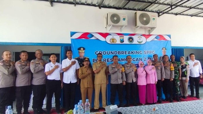 Groundbreaking SPPG Serentak, Polres Lamongan Bangun Tiga Dapur Gizi