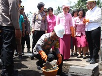Kapolres Gianyar Groundbreaking Pembangunan SPPG di Desa Sanding
