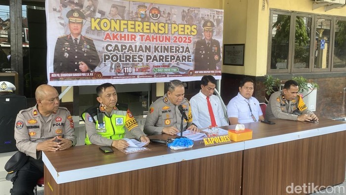 566 Kasus Kriminal Terjadi di Parepare Sepanjang 2025, Naik 2,7% dari 2024