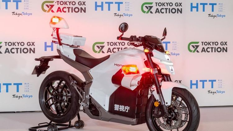 Wujud Motor Sport Listrik Honda yang Tunggangan Polisi