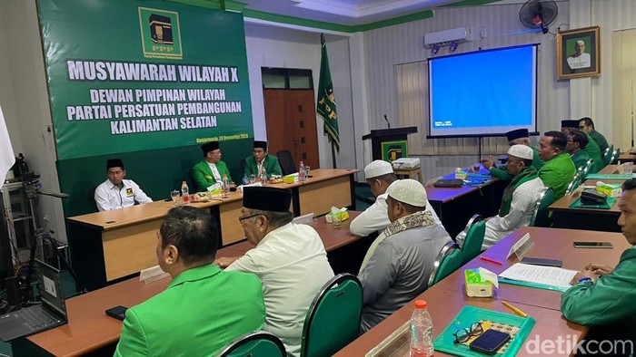 Muswil X DPP PPP Kalsel. (Khairun Nisa/detikKalimantan)