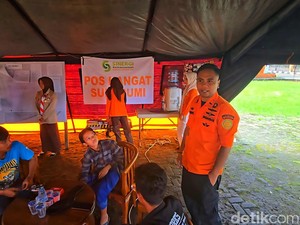 Pos Hangat Basarnas Jadi Tempat Singgah Wisatawan Nataru di Sukabumi