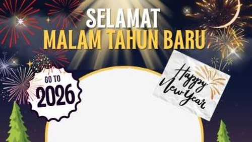 Twibbon tahun baru 2026. (twibbonize.com)