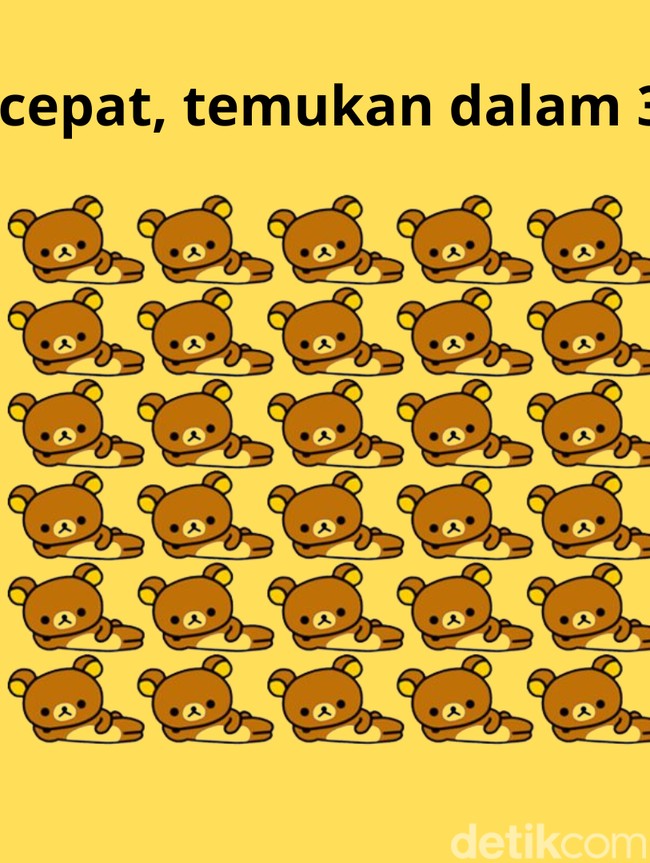 Cari Objek yang Berbeda di Gambar Ini, Sekilas Tampak Sama Semua