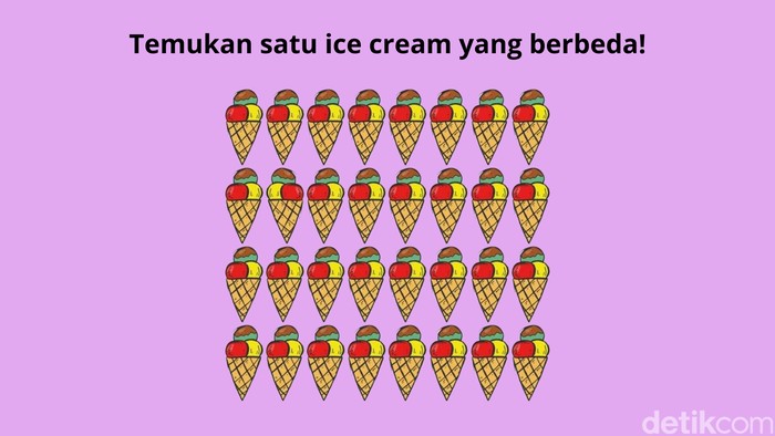 Cari Objek yang Berbeda di Gambar Ini, Sekilas Tampak Sama Semua