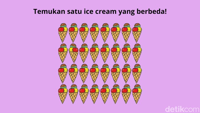 Cari Objek yang Berbeda di Gambar Ini, Sekilas Tampak Sama Semua